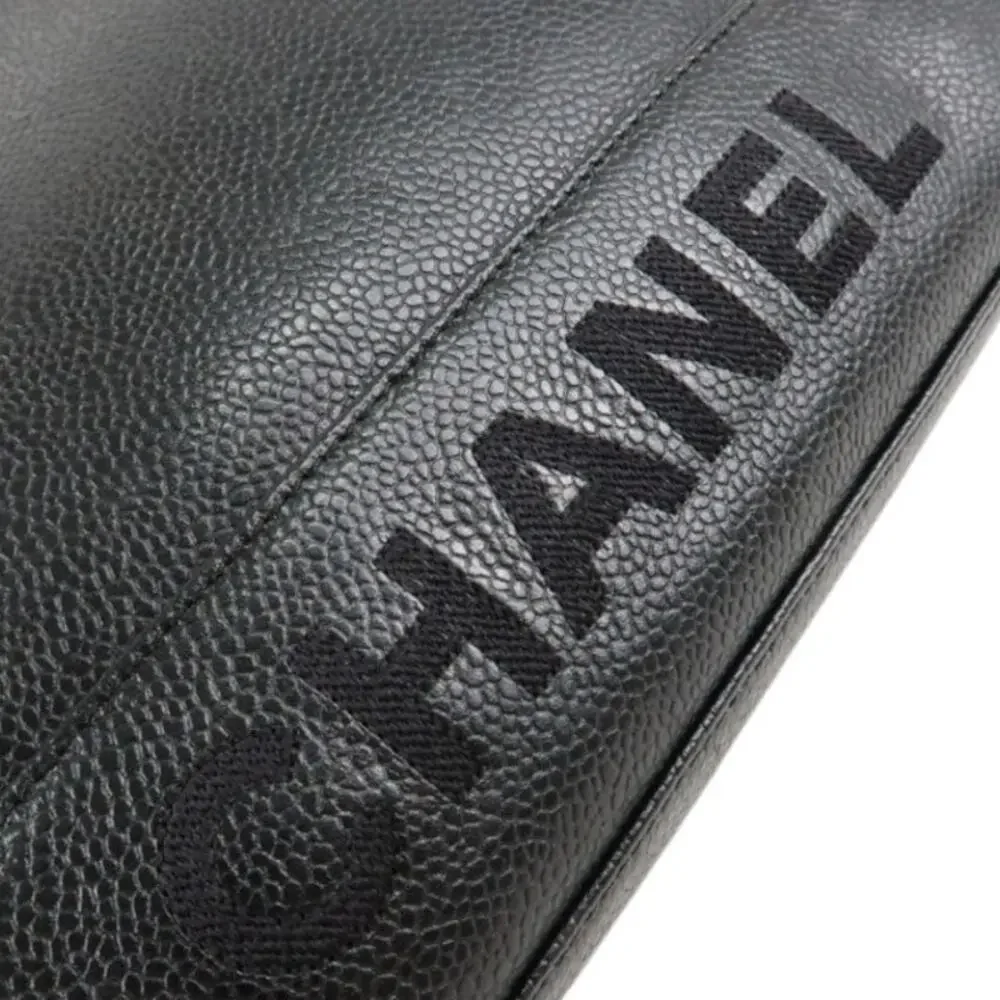 💎✨IT GIRL✨💎 Authentic CHANEL Caviar Shoulder Bag Black Gold Hardware - Picture 11 of 11